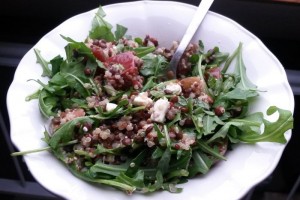 Ma salade lentilles-quinoa